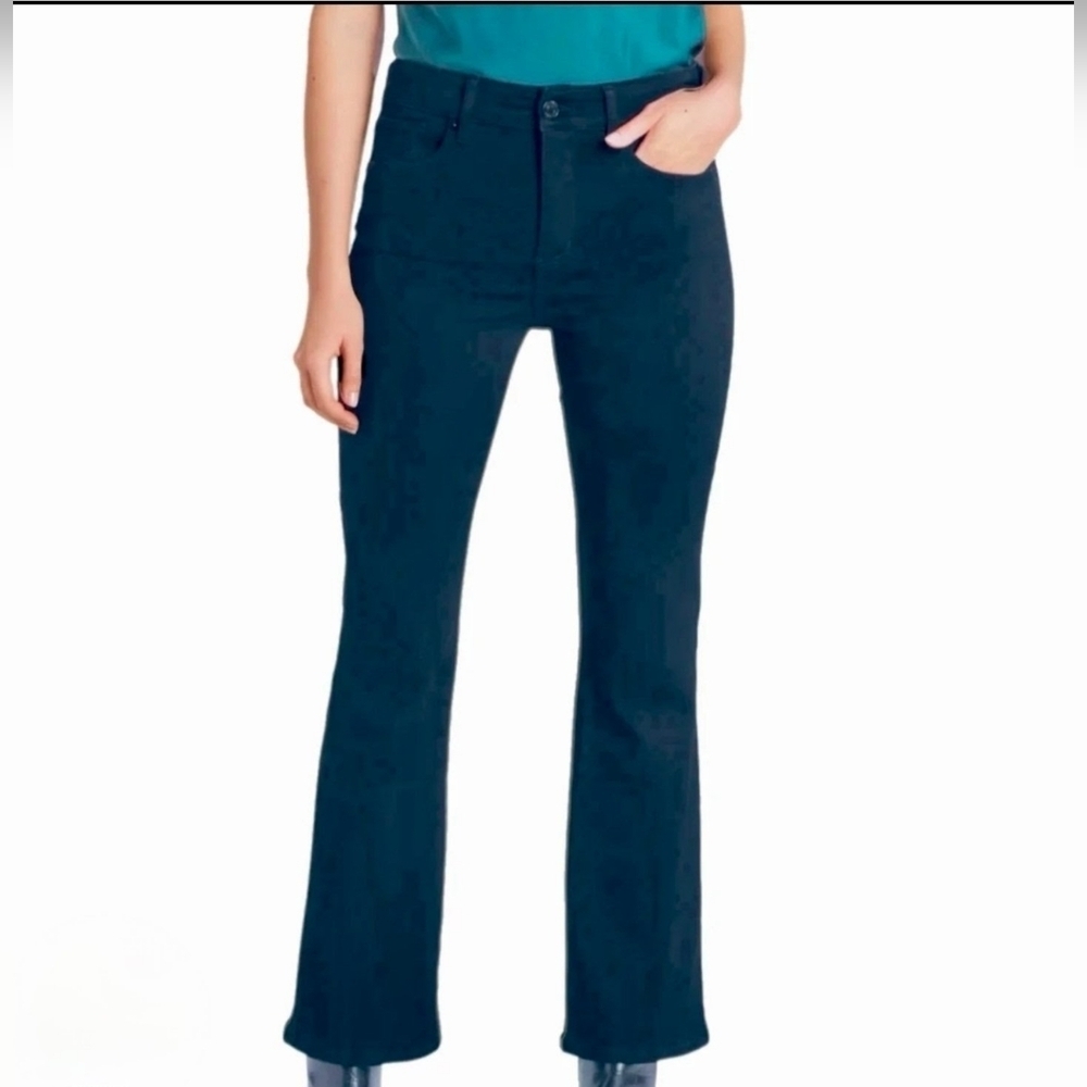Stitch Fix STS BLUE Mandy Bootcut Mid Rise Black Flare Jeans Women's Size 31